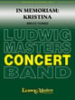 In Memoriam Kristina Concert Band sheet music cover